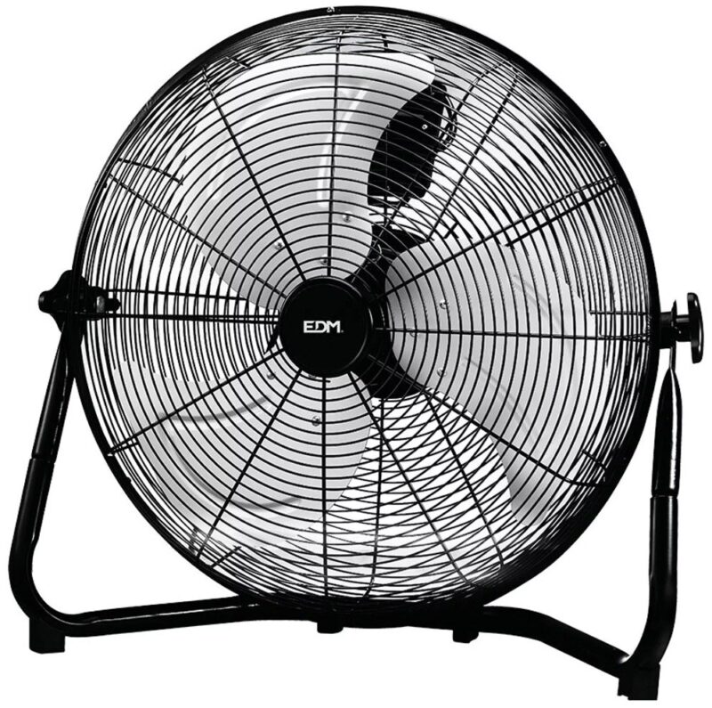 Product thumbnail EDM Industriële Metalen Vloerventilator 50cm 120W Zwart