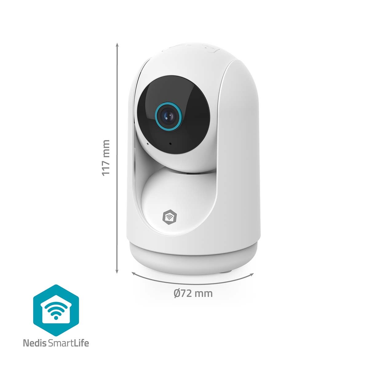 SmartLife Camera voor Binnen | Wi-Fi | Full HD (2304x1296) | Pan tilt | Nachtzicht | Wit - Afbeelding 3