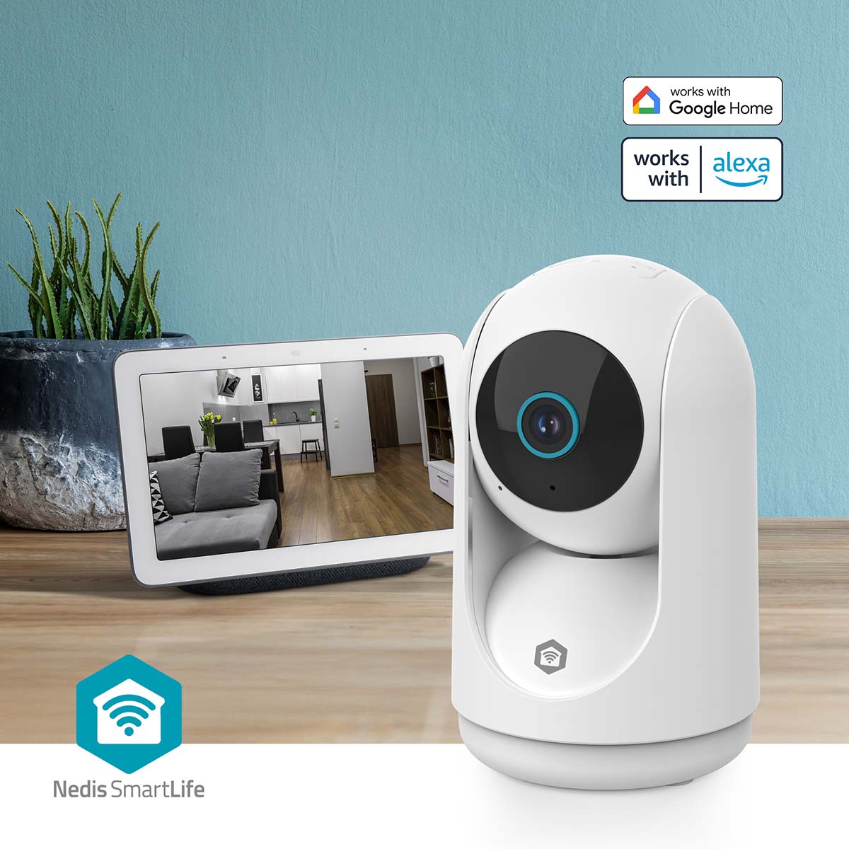 SmartLife Camera voor Binnen | Wi-Fi | Full HD (2304x1296) | Pan tilt | Nachtzicht | Wit - Afbeelding 7