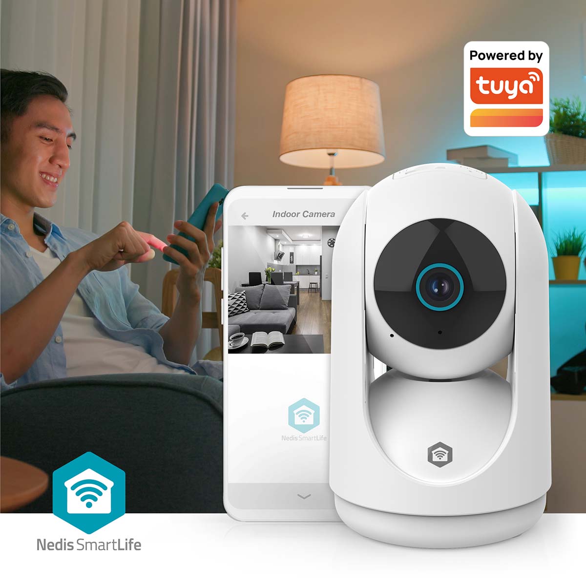 SmartLife Camera voor Binnen | Wi-Fi | Full HD (2304x1296) | Pan tilt | Nachtzicht | Wit - Afbeelding 6