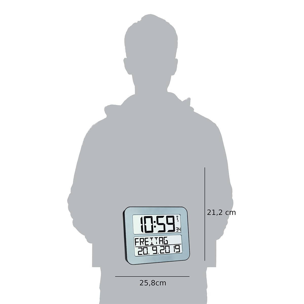 TFA WANDKLOK | DCF | UITGESCHREVEN DAGEN - Afbeelding 5
