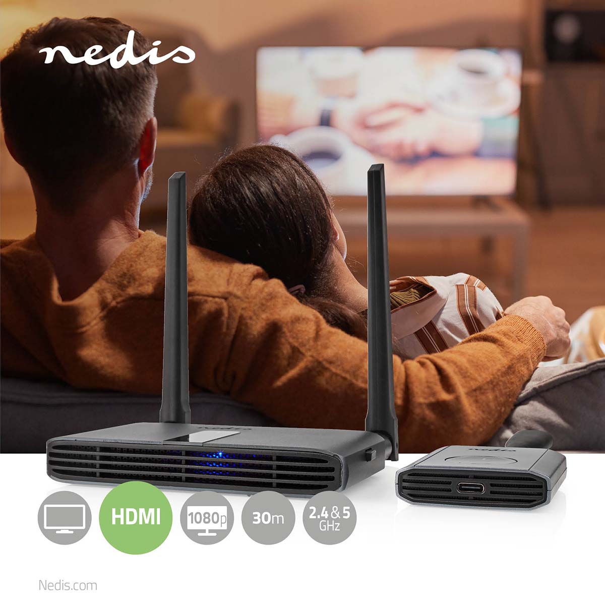 DRAADLOZE HDMI ZENDER / ONTVANGER - Afbeelding 4