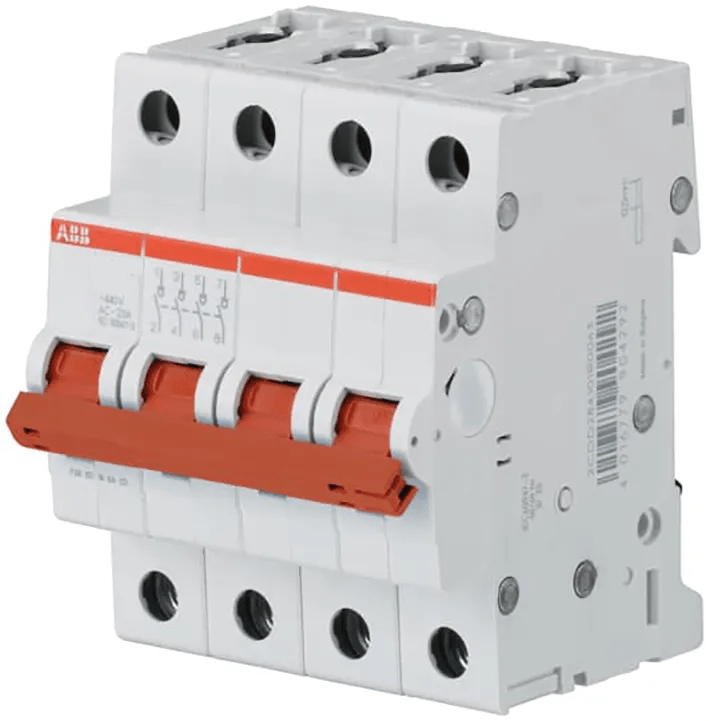 Product thumbnail ABB Hoofdschakelaar 4 polig 40A SD-204/40