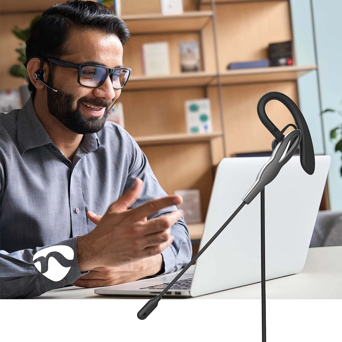NEDIS USB-C IN-EAR PC HEADSET MONO - Afbeelding 3