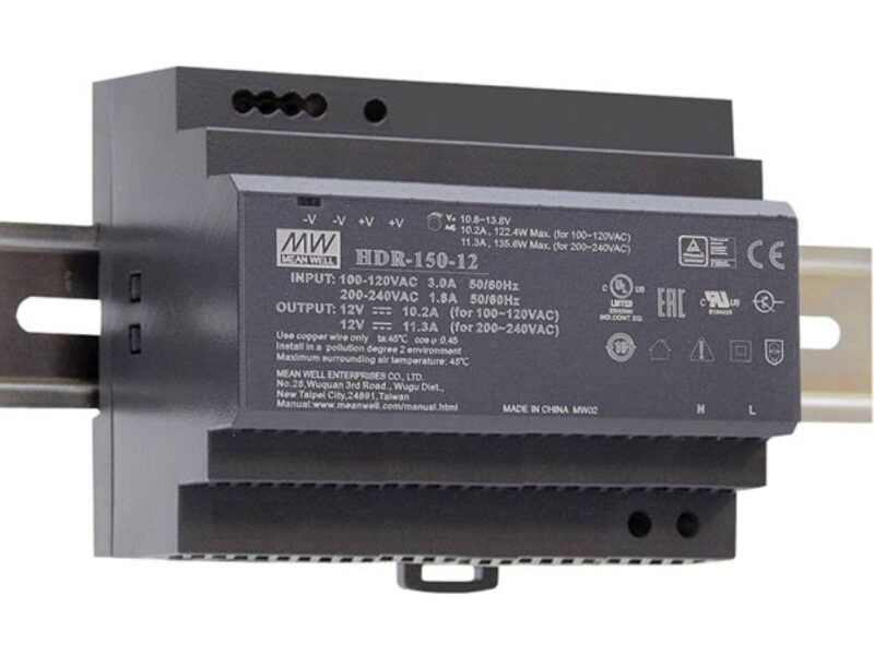 Product thumbnail VOEDING - 1 UITGANG - 150W - DIN-RAILMONTAGE - 12V  11.3A