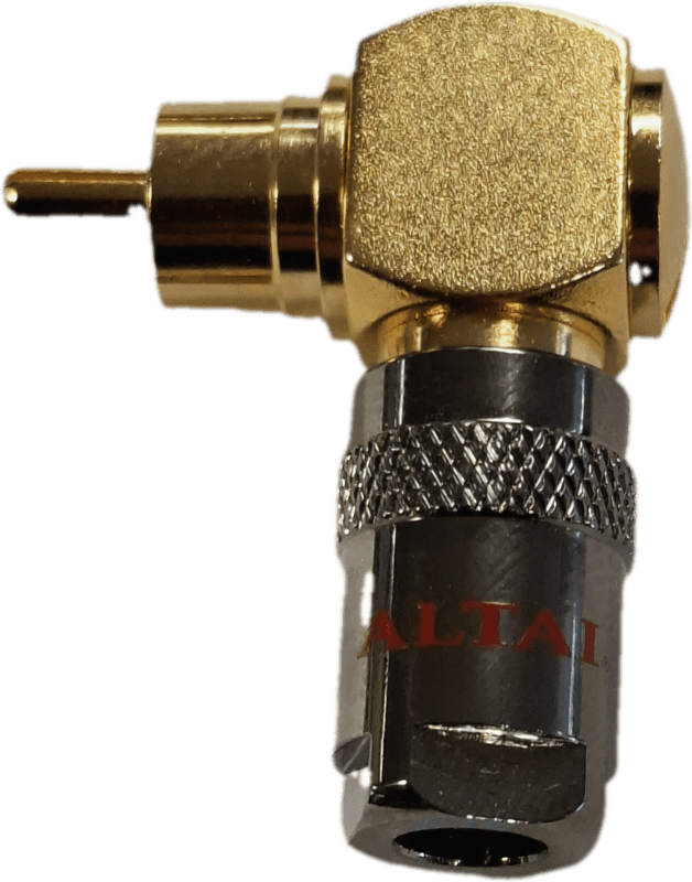 Product thumbnail ALTAI RCA-STEKKER | 90° HAAKS | VERGULD | ROOD | HQ