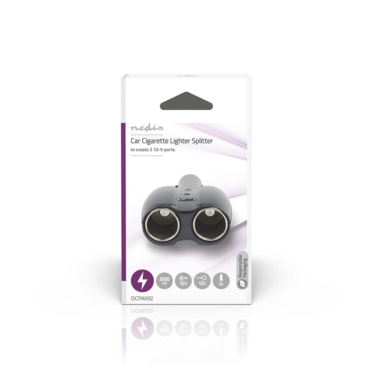 2-Poorts Sigarettenaansteker Splitter | Voor Auto, Boot & Camper | 12V - 24V | 2 x 3.5A - Afbeelding 2