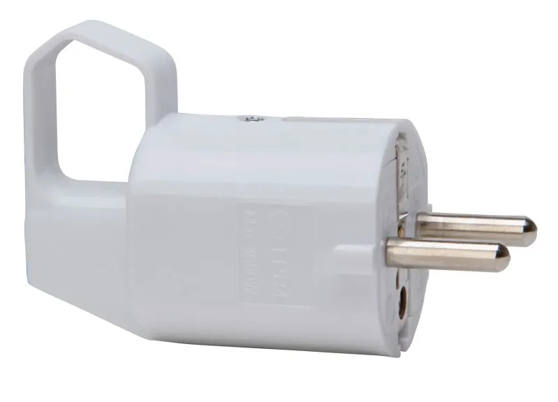 Product thumbnail Kopp | Stekker Randaarde Met Trekoog | 230V | Wit