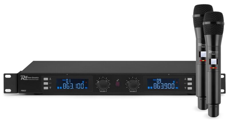 Product thumbnail PD632H DIGITAAL UHF DRAADLOOS MICROFOONSYSTEEM MET 2 MICROFOONS