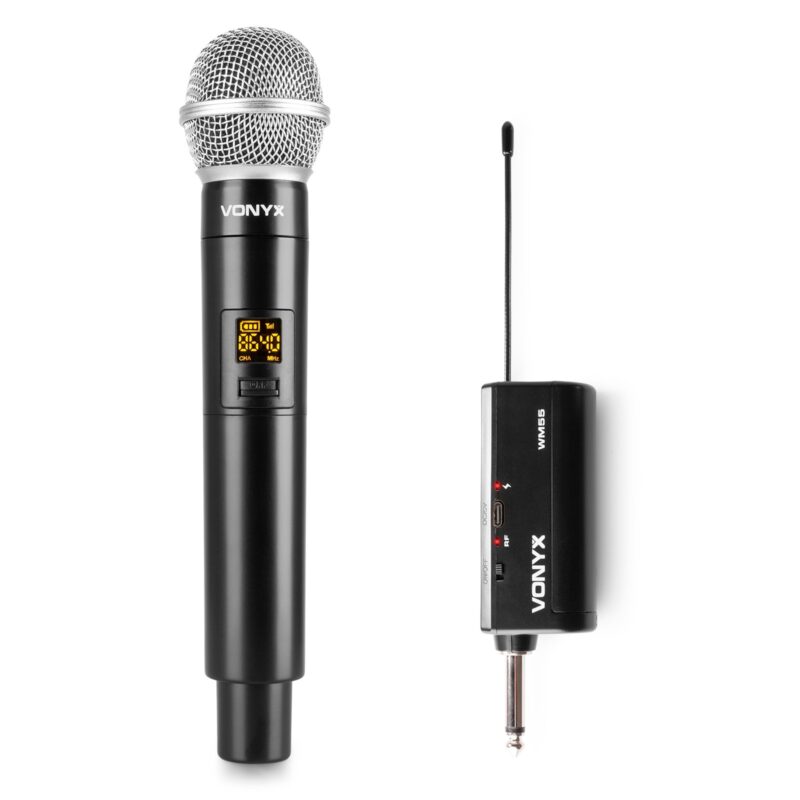 Product thumbnail WM55 DRAADLOZE MICROFOON PLUG-AND-PLAY UHF
