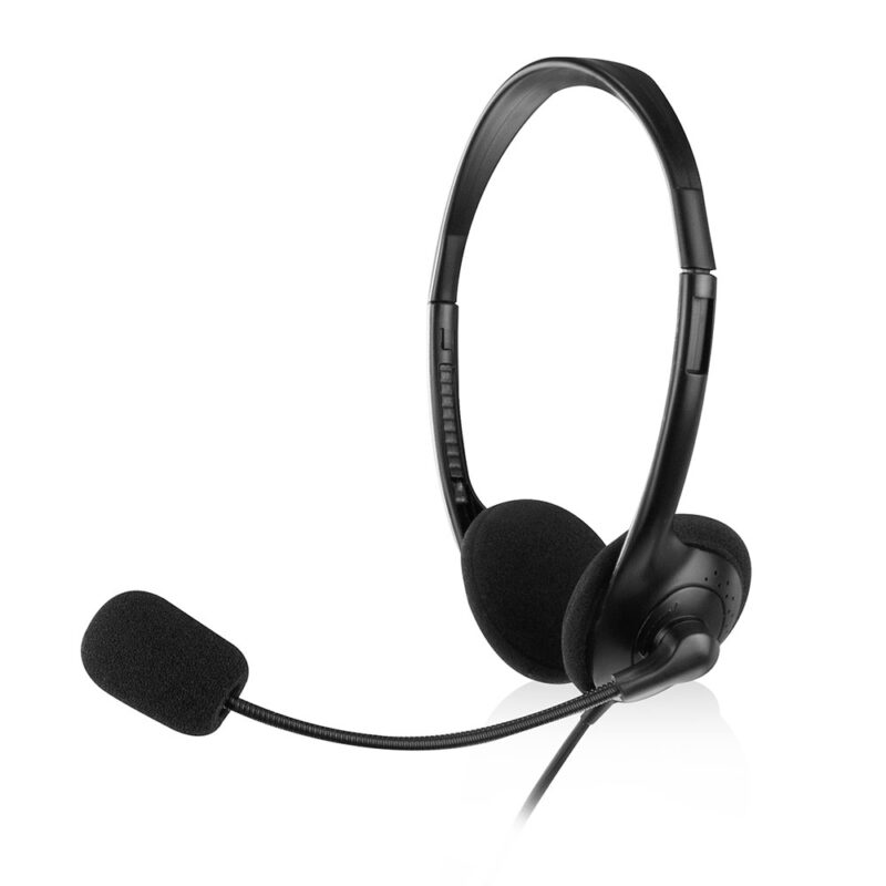 Product thumbnail EWENT EW3563 | PC HEADSET | 2 X 3.5MM | ON-EAR | ZWART
