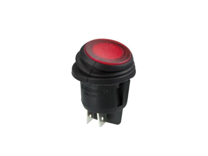 Product thumbnail VERLICHTE ROCKERSCHAKELAAR - ROOD LED 12 V - 2P DPST / ON-OFF