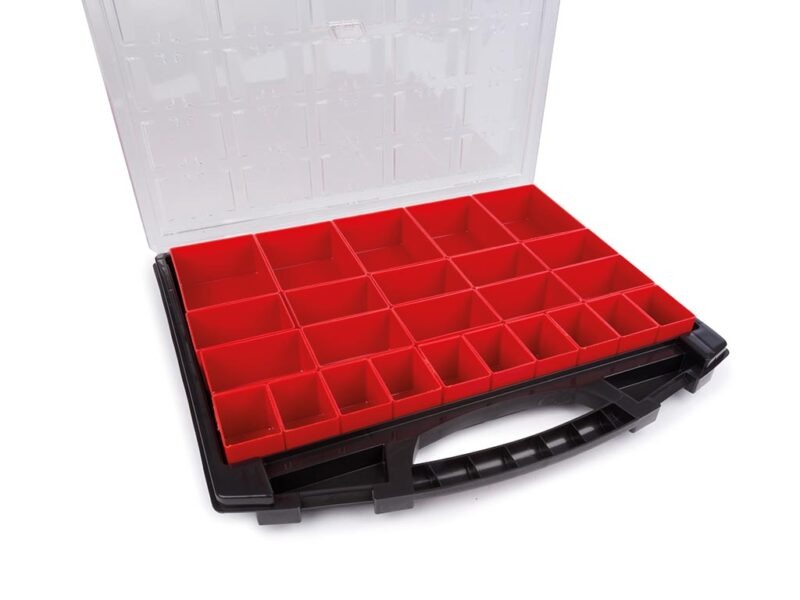 Product thumbnail TAYG SORTEERDOOS MET 25 UITNEEMBARE BAKJES KUNSTSTOF STAPELBAAR