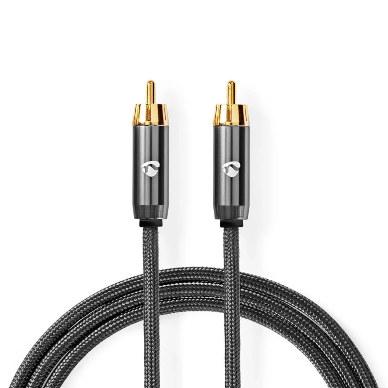 Product thumbnail Subwoofer Audiokabel | RCA Male | RCA Male | Verguld | 5M | PROFIGOLD