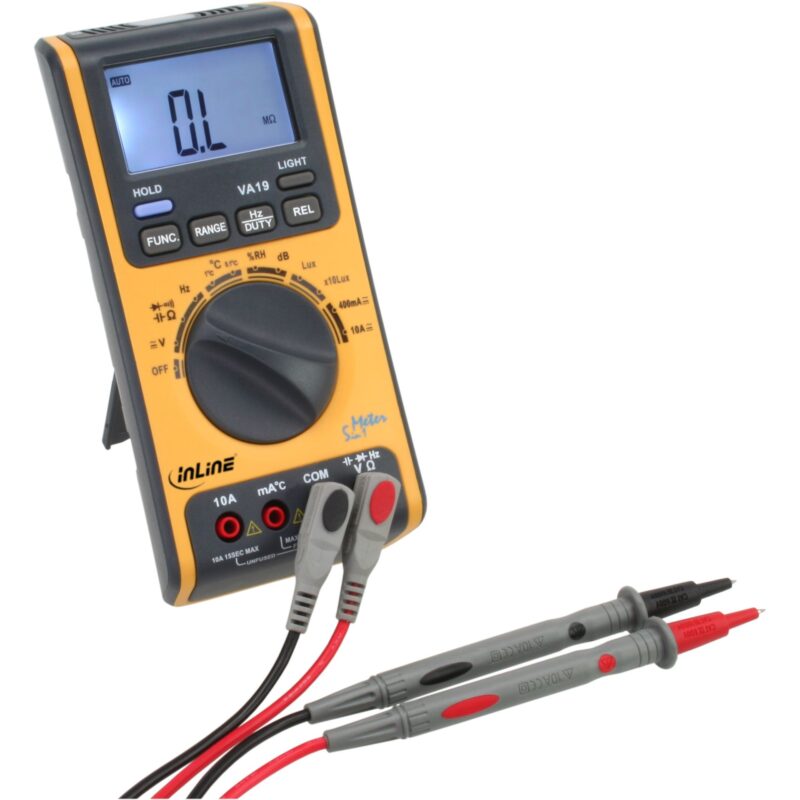Product thumbnail InLine | Digitale Multimeter 5-in-1 | Autorange | Groot Display | Temperatuur | Luchtvochtigheid | Lichtsterkte | Geluidsniveau