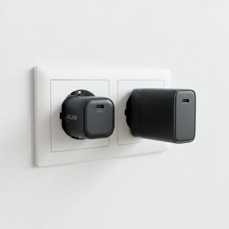 Inline | USB-C Snellader | GaN | 100 W | 5A | 1x USB-C | Zwart - Afbeelding 3