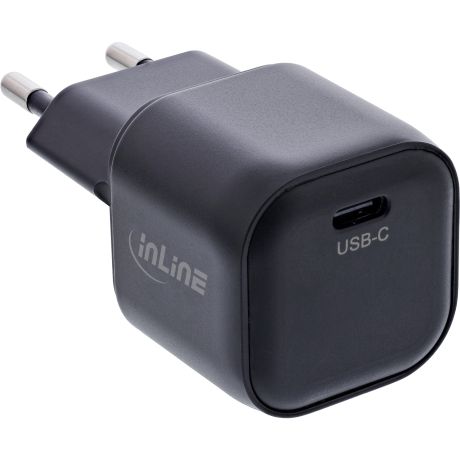 Product thumbnail Inline | USB-C Snellader | GaN | 100 W | 5A | 1x USB-C | Zwart