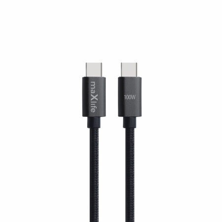 Product thumbnail USB 2.0 Kabel | USB-C naar USB-C | Zwart | Omvlochten | 1 meter | 100 W