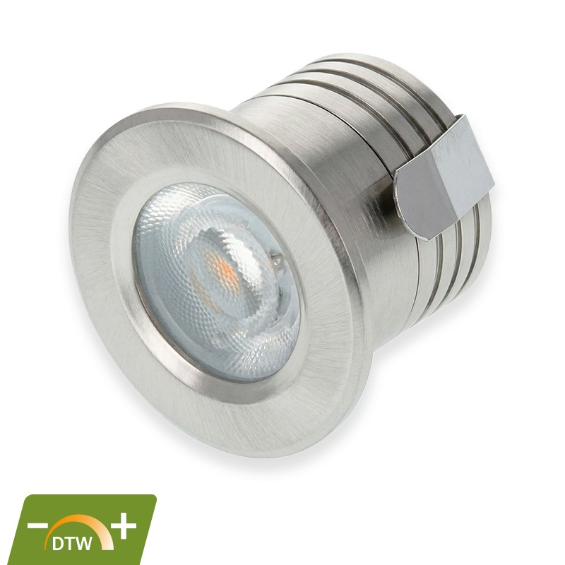 Product thumbnail MINI INBOUW LED-SPOT | 2W | DIMBAAR | ZILVER | DIMTOWARM | IP44
