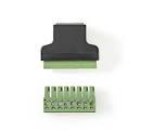 RJ45 NETWERKAANSLUITING | FEMALE | NAAR SCHROEFKLEM ADAPTER - Afbeelding 2