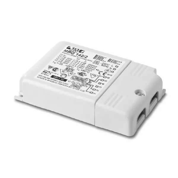 Product thumbnail TCI | MBQ 142/2 | Elektronisch voorschakelapparaat | 1x26W PLC | 1x26W PLT | 1x32W PLT | 1x42W PLT