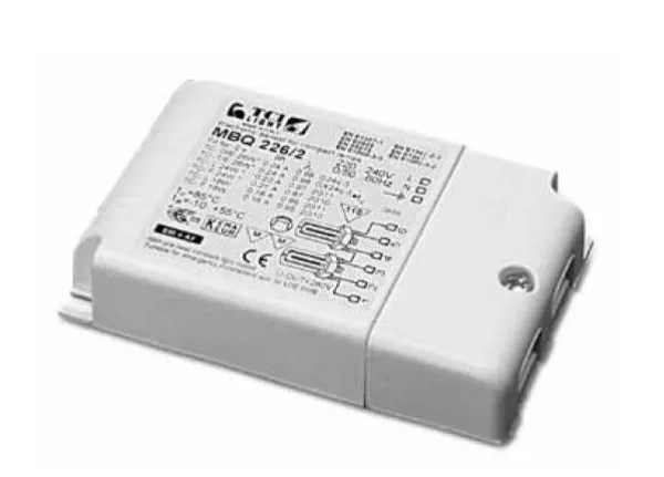 Product thumbnail TCI | MBQ 226/2 | Elektronisch voorschakelapparaat | 2x26W PLC | 2x26W PLT