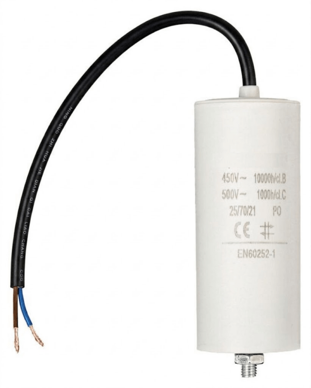 Product thumbnail AANLOOP- BEDRIJFSCONDENSATOR | 75uF | 450V | DRAADAANSLUITING