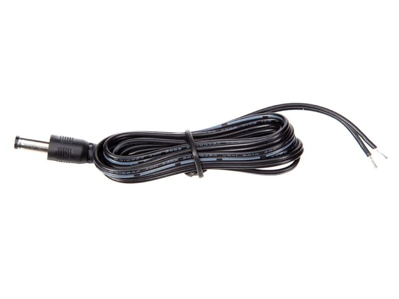 Product thumbnail DC VOEDINGSKABEL 1.3m DC STEKKER MALE 2.1x5.5mm