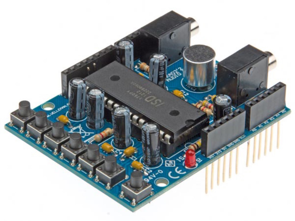 AUDIO OPNAME SHIELD VOOR ARDUINO