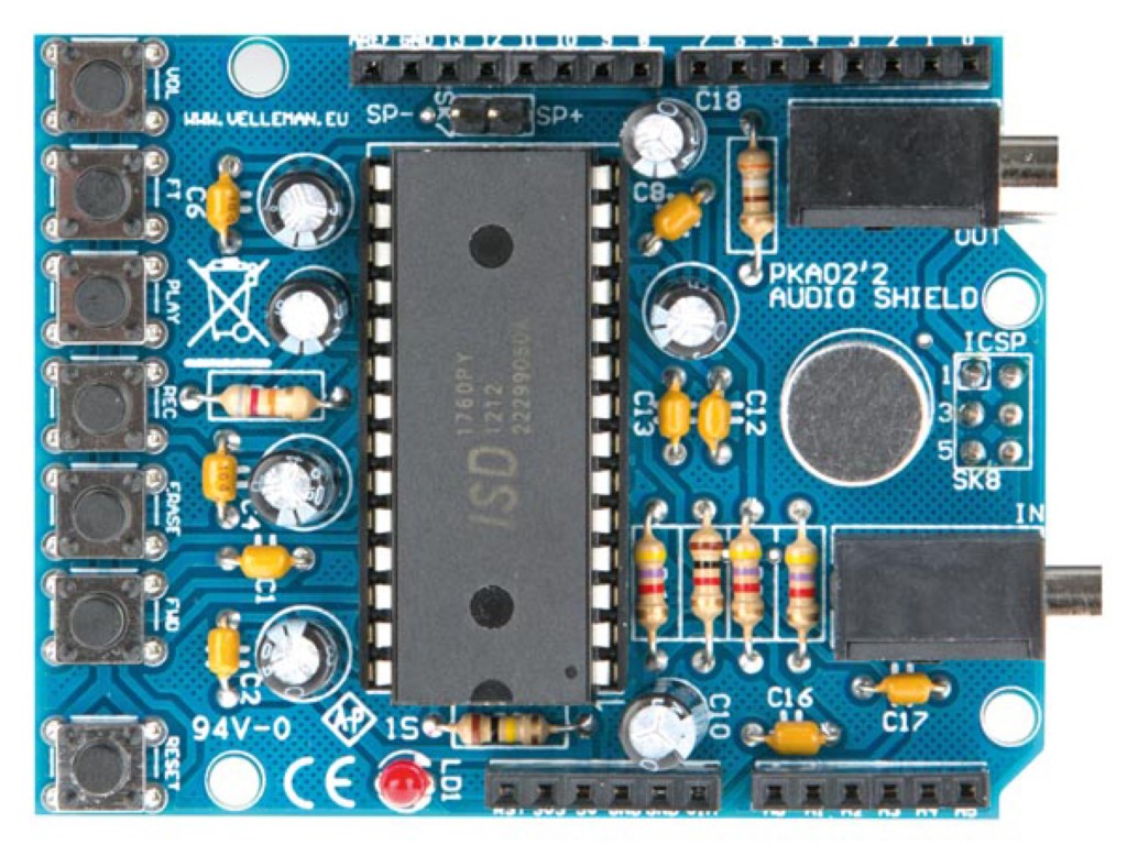 AUDIO OPNAME SHIELD VOOR ARDUINO - Afbeelding 3