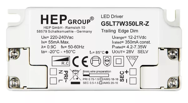 Product thumbnail G5LT7W700LR-Z | Dimbare LED Driver | 700mA | 4.2-7W