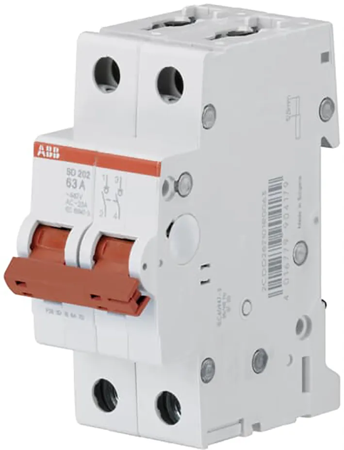ABB Hoofdschakelaar 2-polig 40A SD202/40